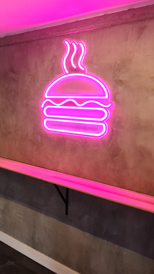 Burger Neon Sign