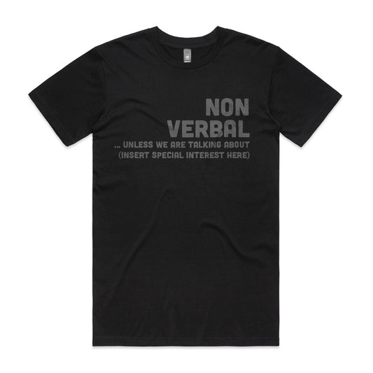 Non Verbal Tee Black